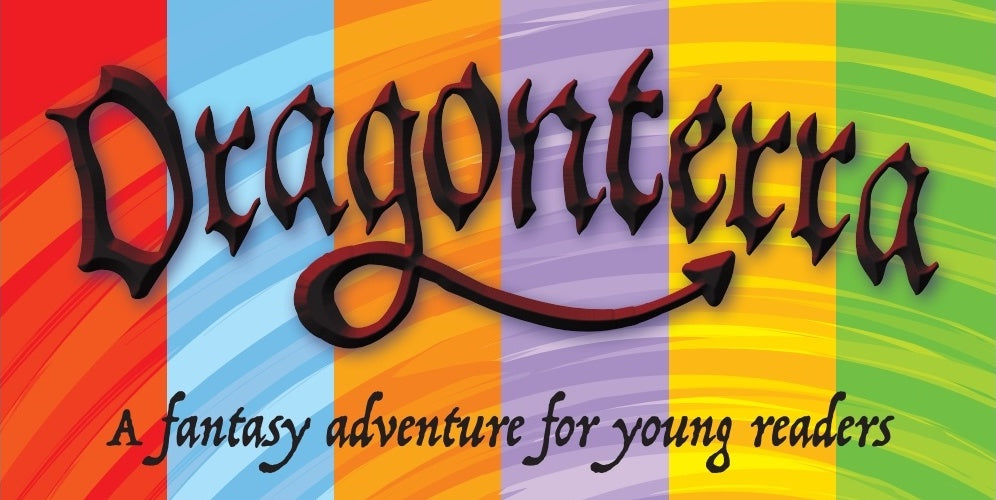 Dragonterra banner with text - "A fantasy adventure for young readers"